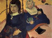 Paul Gauguin two children oil painting on canvas